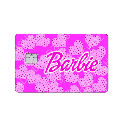 2023 Kawaii Barbie Game Card Sticker Anime Cartoon Small Chip Credit Debit Card Pvc Matte Stickers Film Tape Cover Decor Gifts