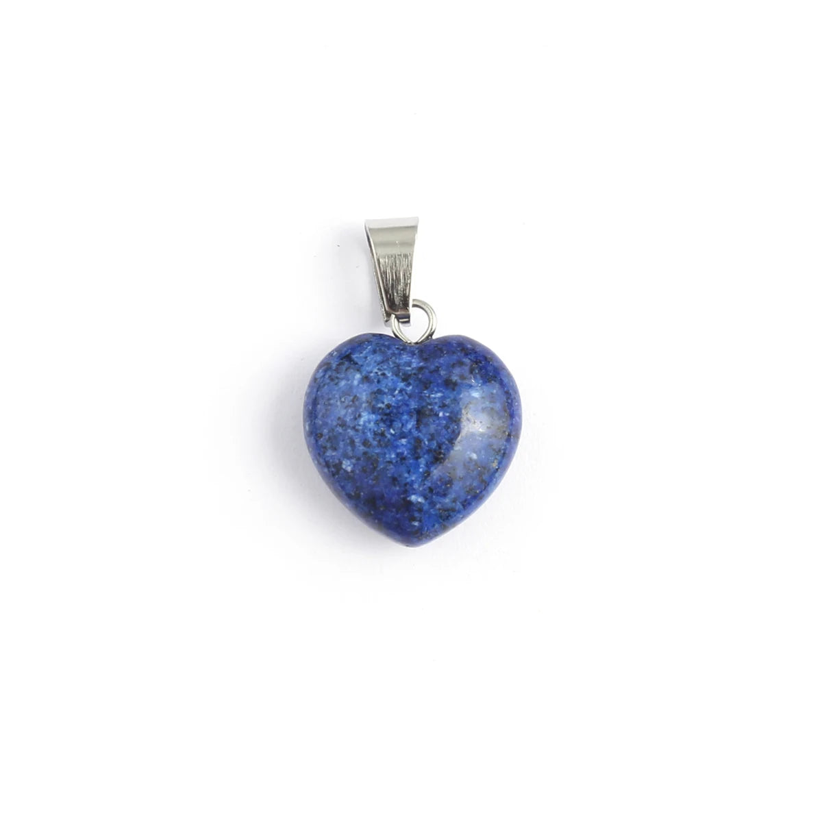 4Pcs Small Pendant Natural Stone Heart-Shaped Lapis lazuli Pendat For Jewelry Making DIY Necklace Earrings Accessory