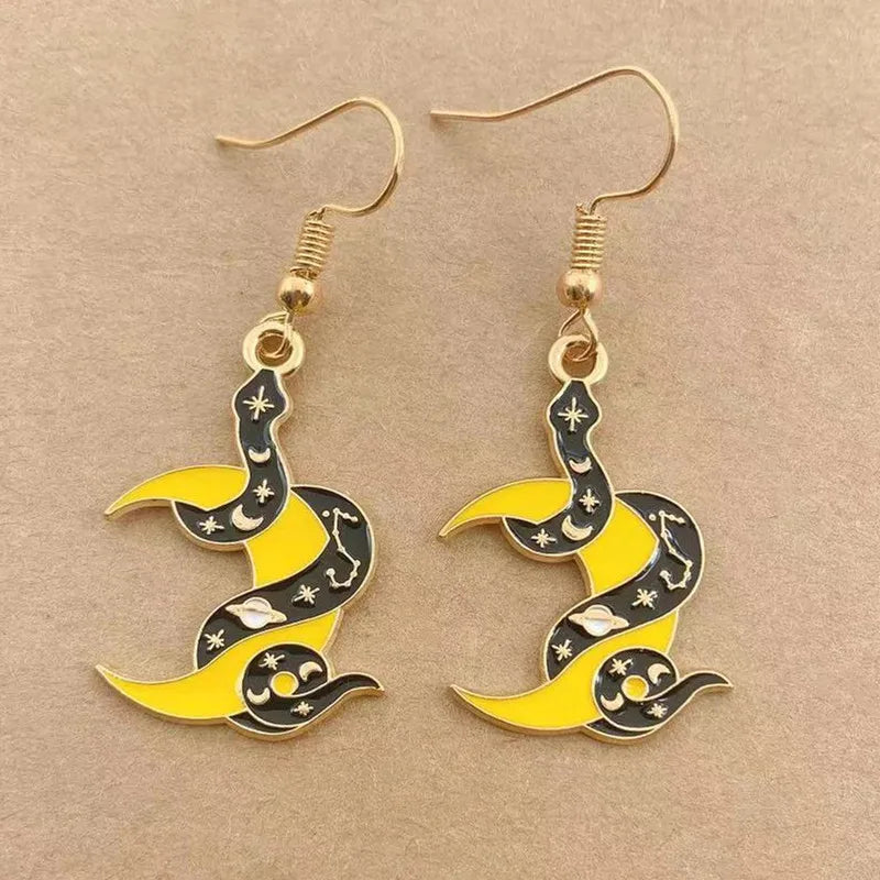 Earrings for Women Girls Drop Dangle Teens Charm Gift Party Simple Punk Cool Halloween Skull Cross Horror Skeleton Death Bat - Charlie Dolly