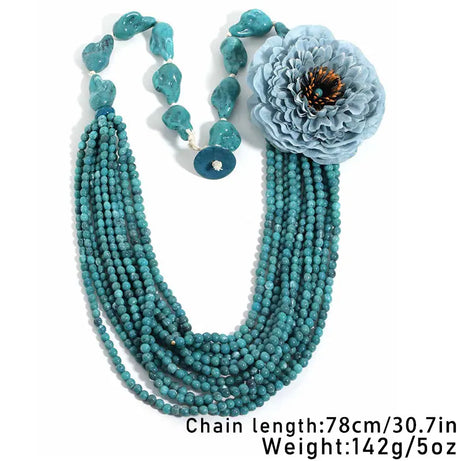 Handmade Bead Multilayer Long Necklace Jewelry