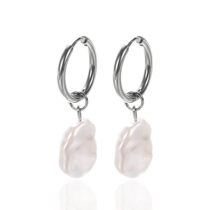 Imitation Pearl Earrings Women Fashion Snowflake Crystal Earrings Charm Zircon Jewelry Cute Earrings Best Choice for Couple Gift - Charlie Dolly