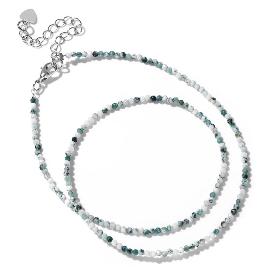 Crystal Stone Beaded Necklace