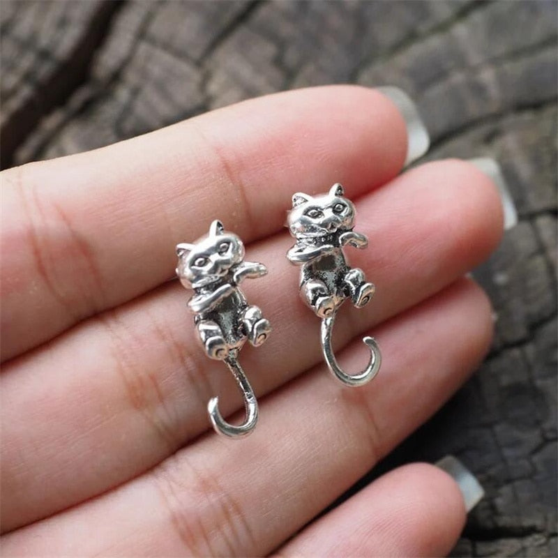 Cute Frog Earrings For Women Girls Animal Gothic Stud Earrings Piercing Female Korean Jewelry Brincos