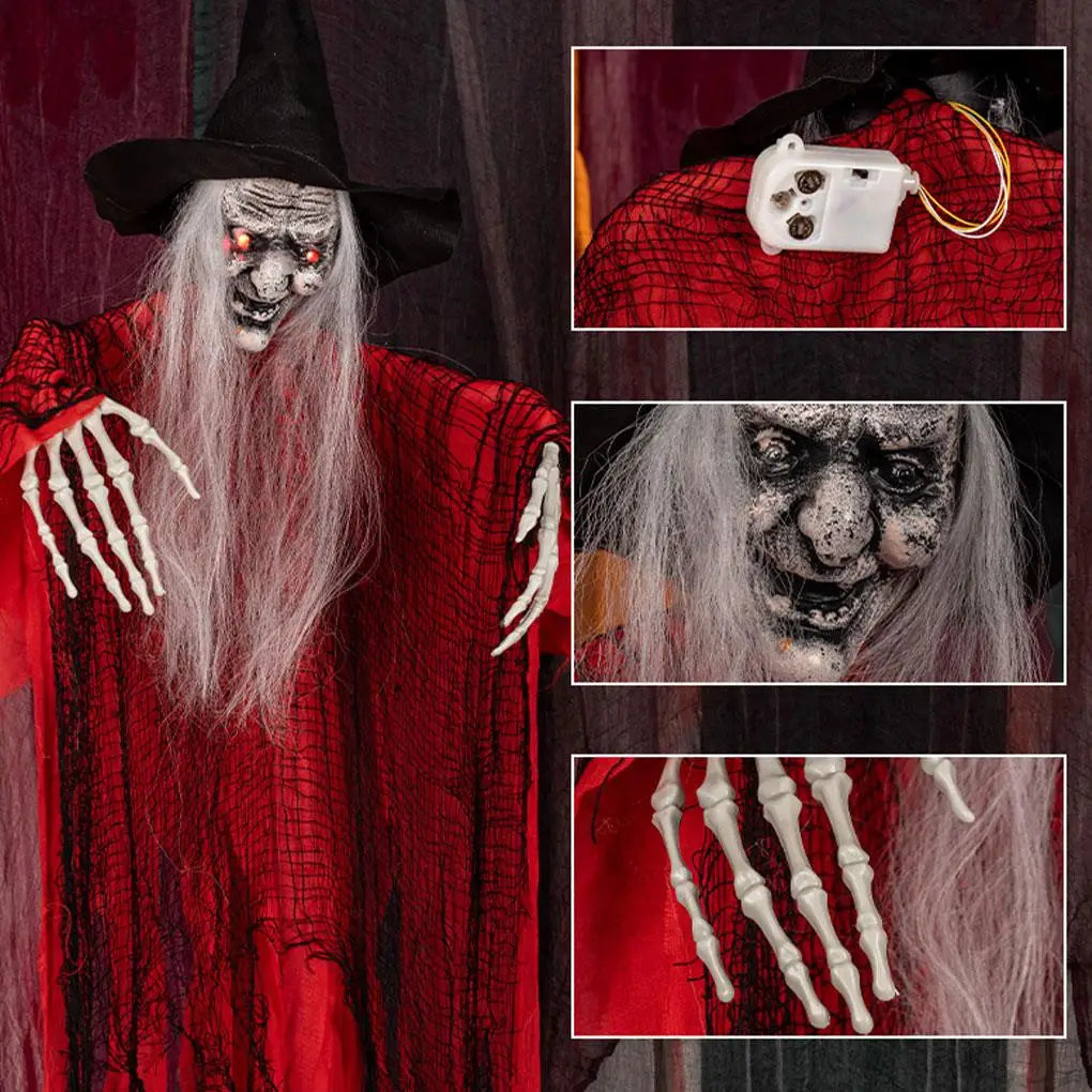 2024 New Outdoor Decoration Spooky Skeletons With Adjustable Movements And Sound Effects Party Decorations - Charlie Dolly