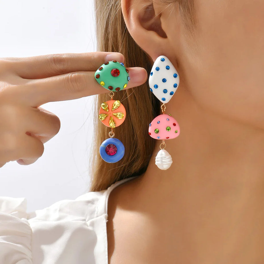 Luxury Charm Pendant Dangle Drop Earrings Jewelry