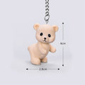 Cute Mini Teddy Bear Doll Keychain Novelty Girls Cartoon Small Animal Key Chain On Student Bag Trinket Jewelry Party Gift - Charlie Dolly