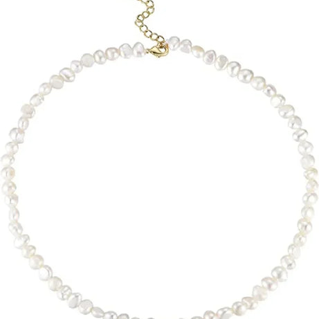 Natural Baroque Freshwater Pearl Boho Choker Necklace