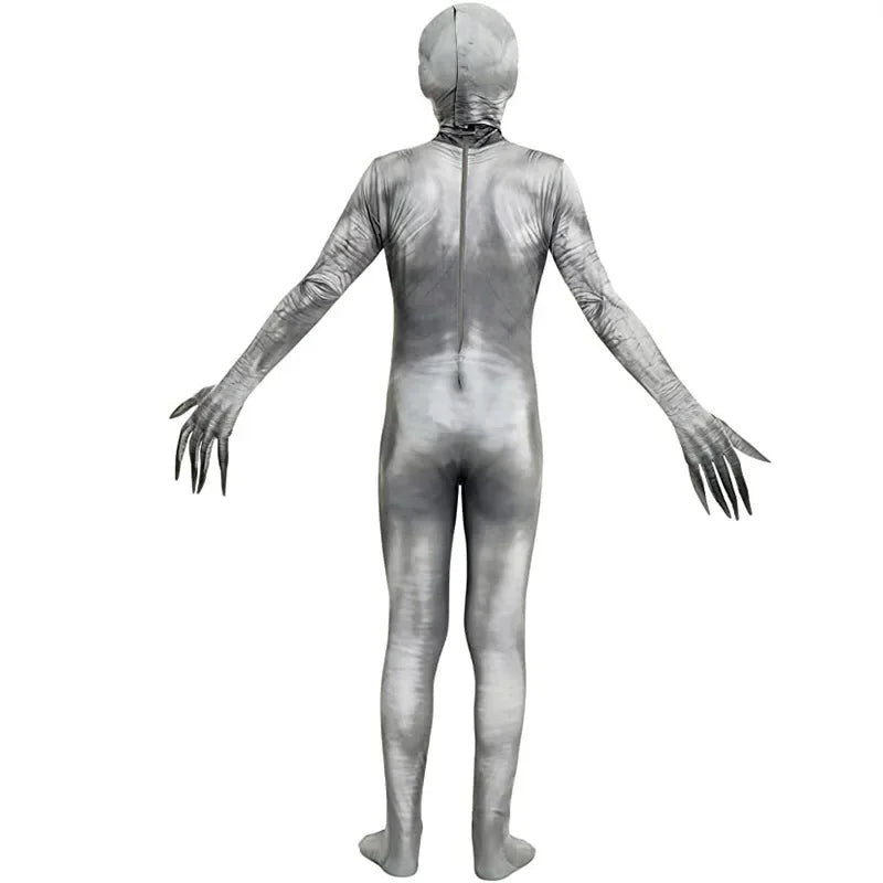 Scary Jumpsuit Costume Adult Men WomenThe Rake Costume Zalgo Slenderman Bodysuit 3D Scary Halloween Costume For Kids Boys Girls - Charlie Dolly
