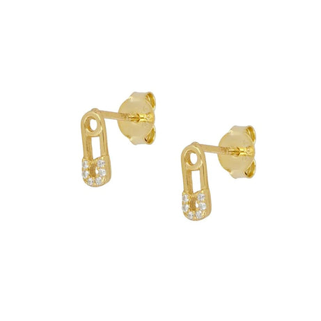 Gold Plated Hoop Stud Ear Cuff Earrings Set Jewelry