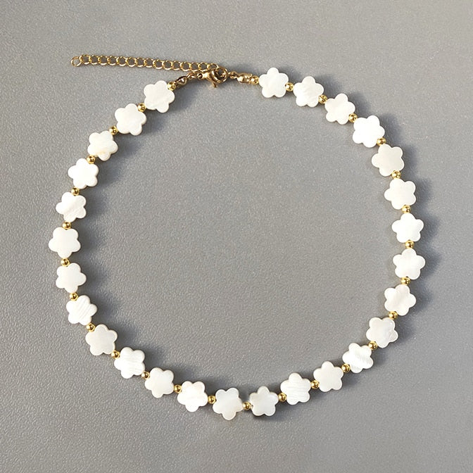 Women Fashion Exquisite Natural Shell Beaded Necklace Handmade Classic Stars Choker 2022 Christmas Gift For Friend Colliers - Charlie Dolly
