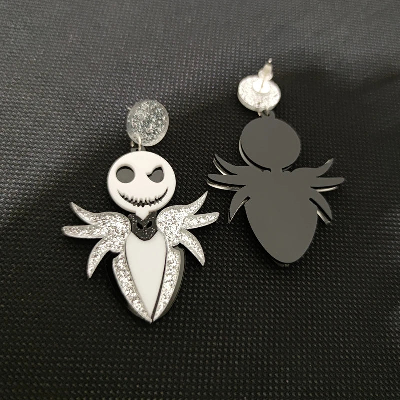 KUGUYS Halloween Parody Christmas Drop Earrings for Women Jewelry Trendy Acrylic Accessories - Charlie Dolly