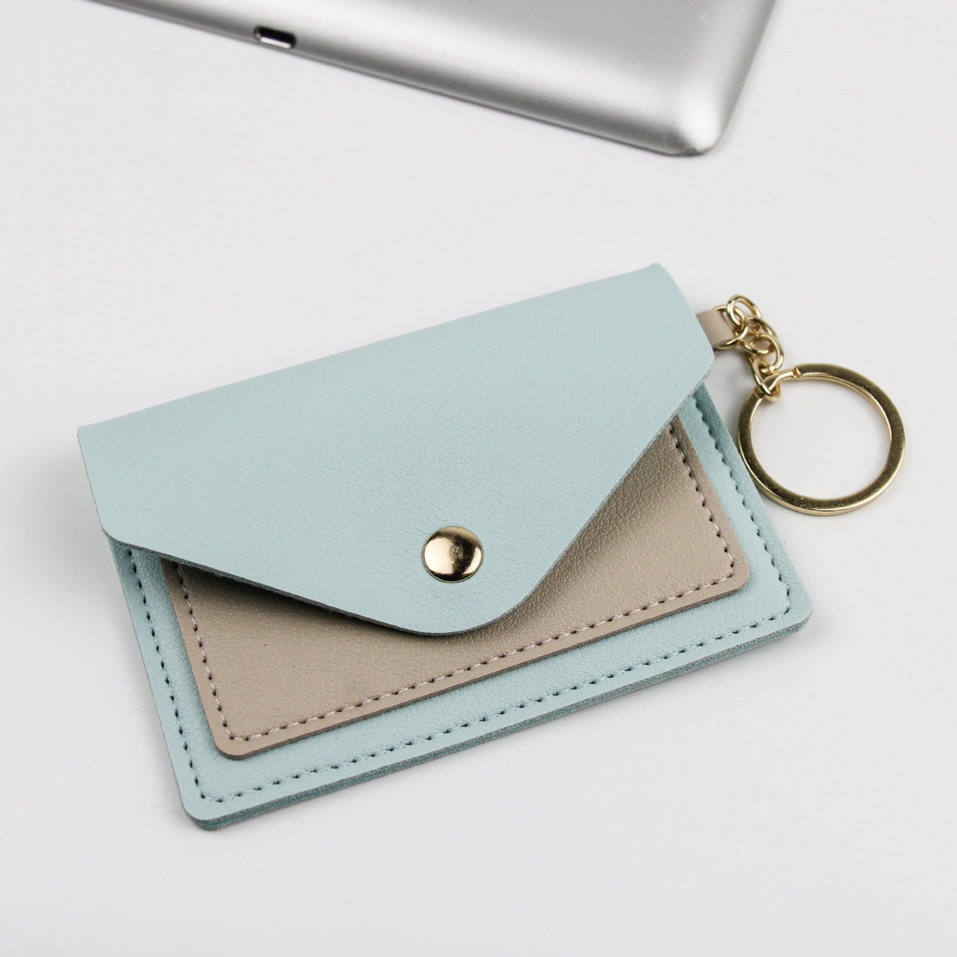 Korean Version Card Holder Cute Student Candy Color Ultra-thin Wallet Multi-card ID Holders Package Keychain Small Wallet Purse - Charlie Dolly