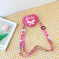 Kawaii Barbie Coin Purse Pink Heart Shape Silicone Wallet Bags Accessories Shoulder Strap Kids Girls Toys for Children Gift - Charlie Dolly