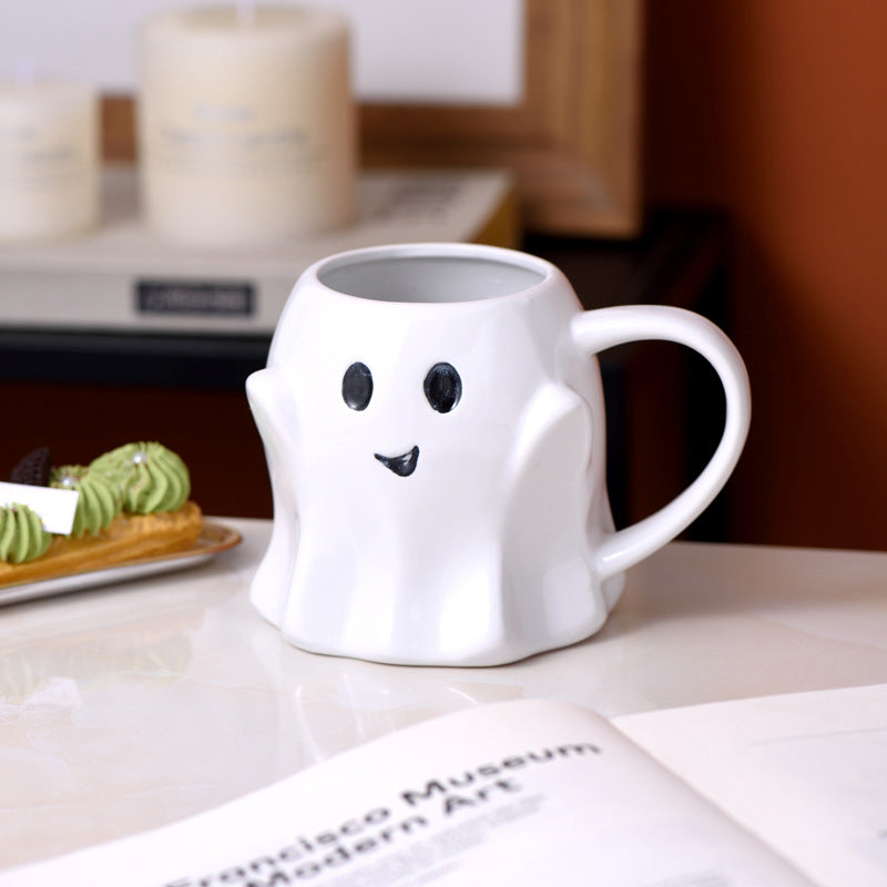 Easter Halloween Ghost Elf 3D Creative Cute Couple Mug Gift Afternoon Tea Breakfast Milk Cup Home Office Drinking Ceramic Cup - Charlie Dolly