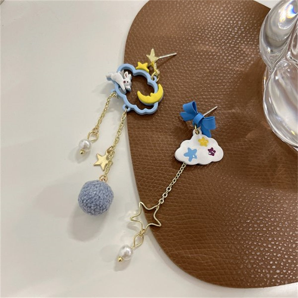 HouGoGn Cartoon Cute Soft Clay Animal Earrings Bite Earrings India | Ubuy