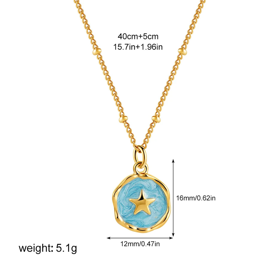 Punk Opal, Cross and Heart Enamel Pendant Choker