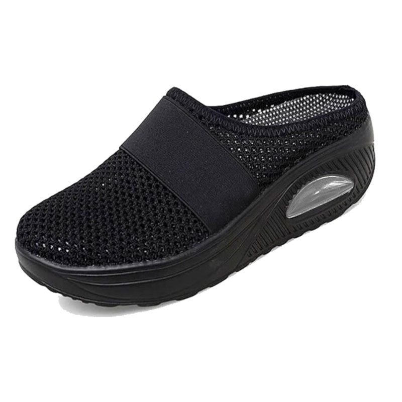 Women Wedge Slippers Anti-slip Premium Slippers Vintage Casual Female Platform Retro Shoes Plus Size Orthopedic Diabetic Sandals - Charlie Dolly