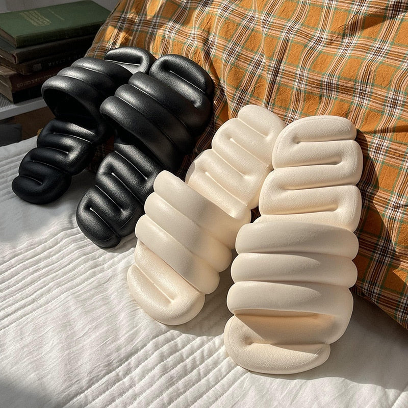 Women's Slippers Summer Designer Bubble Slides Soft Massage Sole Fashion Women Sandals Indoor Bathroom Comfort Fashion Slipper - Charlie Dolly