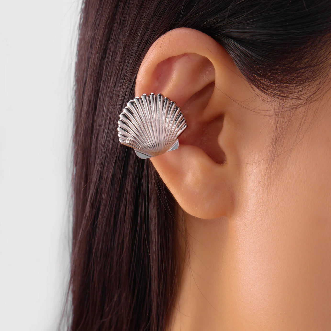 Starfish Shell Conch Ear Clip Earrings Jewelry