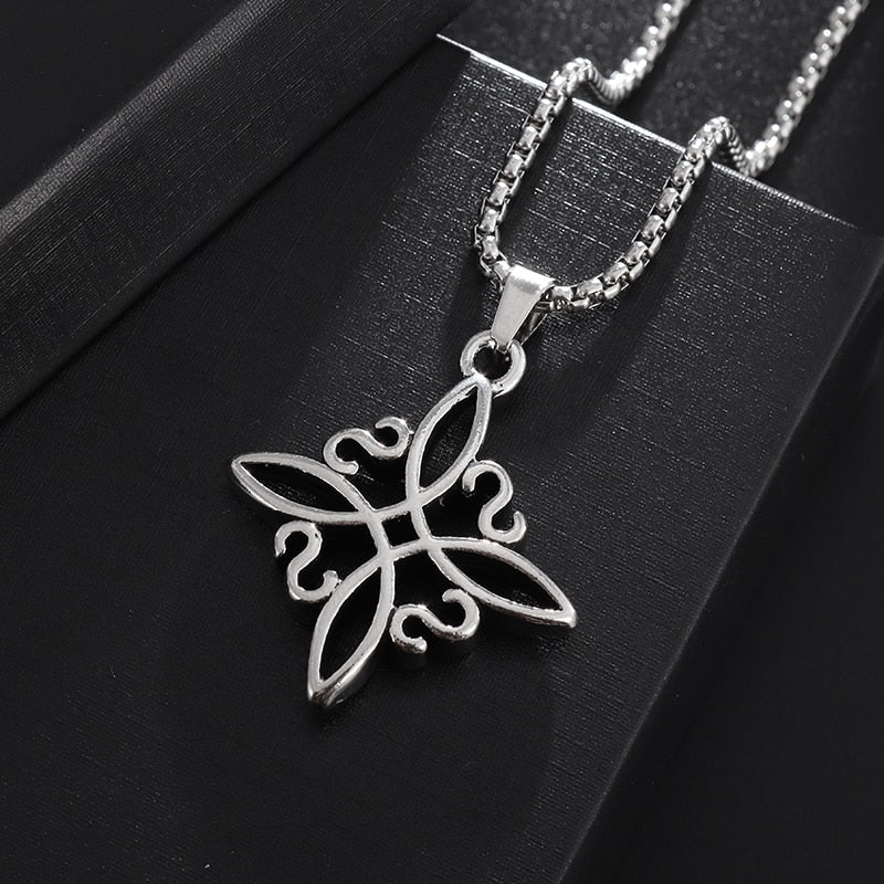 Vintage Odin Celtics Knot Pendant Necklace Men Punk Viking Jewelry Odin Trinity Necklace - Charlie Dolly