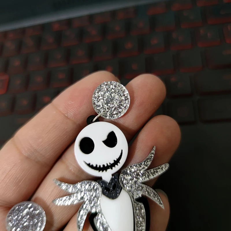KUGUYS Halloween Parody Christmas Drop Earrings for Women Jewelry Trendy Acrylic Accessories - Charlie Dolly