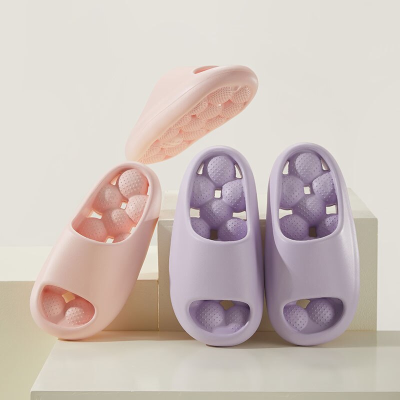 Message Platform Bubble Slippers Home Waterproof Summer Beach Shoes for Women Slides Non Slip Flat Sandals Ladies Shoes 2023 - Charlie Dolly