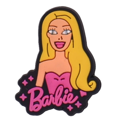 20Pcs Kawaii Barbie Diy Jewelry Accessories Anime Cartoon 3D Doll Phone Case Hairpin Earrings Keychain Patch Charm Gifts Toys