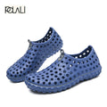 2023 Summer Beach Sandals Men Casual Shoes Brethable Flats Male Graden Clogs Slippers Slip On Fashion Loafers Light Big Size 45 - Charlie Dolly
