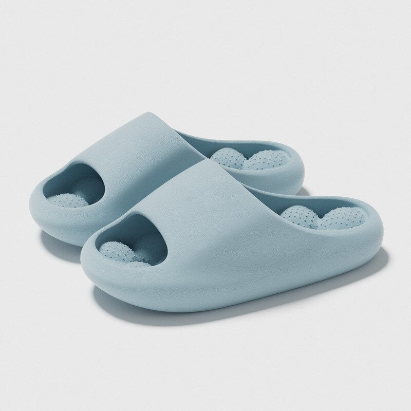 Message Platform Bubble Slippers Home Waterproof Summer Beach Shoes for Women Slides Non Slip Flat Sandals Ladies Shoes 2023 - Charlie Dolly