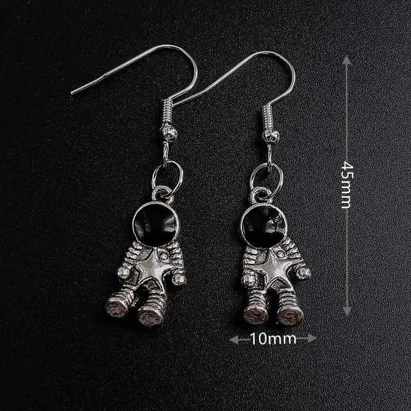 Earrings for Women Girls Drop Dangle Teens Charm Gift Party Simple Punk Cool Halloween Skull Cross Horror Skeleton Death Bat - Charlie Dolly