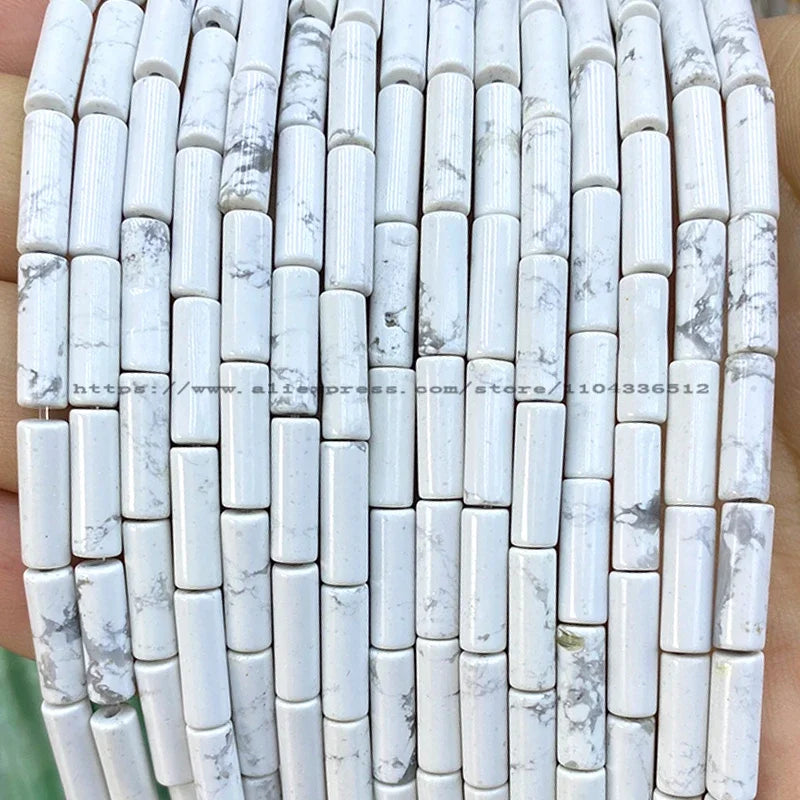 4x13mm Tube Natural Stone AA Lapis Lazuli Loose Spacer Beads for Jewelry Making Diy Bracelet Charms Earrings Accessories