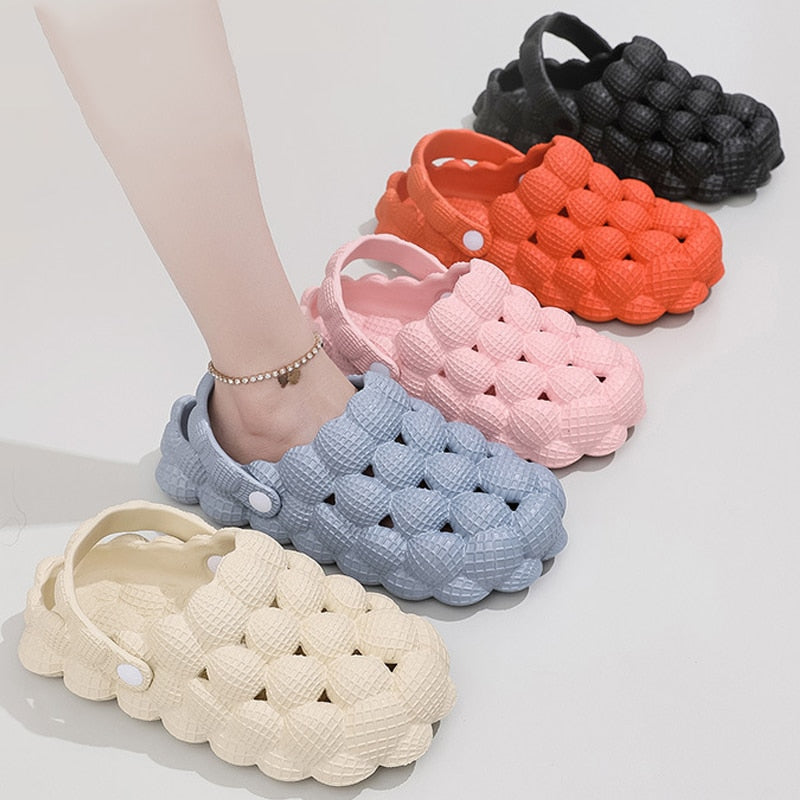 Comwarm Women Clogs Slippers Cute Bubble Ball Sandals Summer Indoor Massage EVA Slides Outdoor Closed Toe Anti-Slip Fashion Shoe - Charlie Dolly