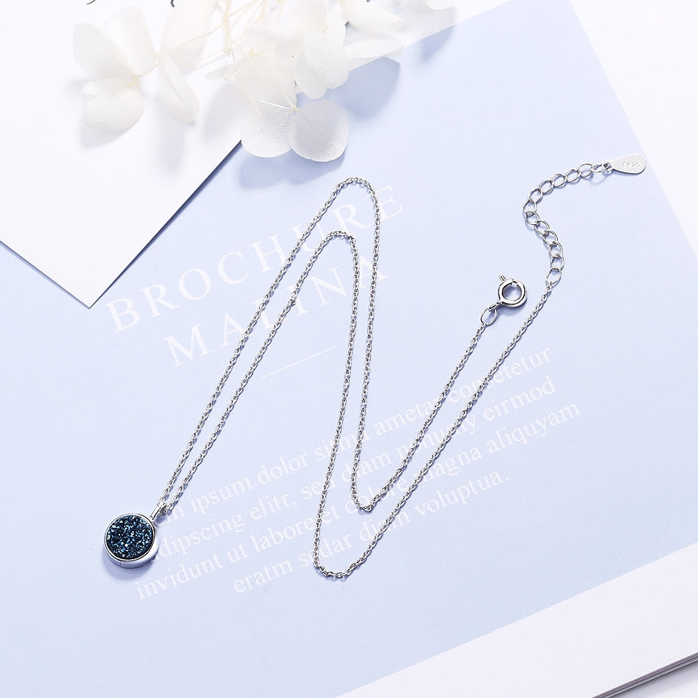 925 Sterling Silver Starry Sky Crystal Pendants Necklaces For Women Fashion Luxury Designer Jewelry Offers GaaBou - Charlie Dolly