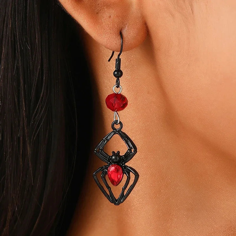 Funny Spider Webs Bats Skeletons Butterflies  Stud Earrings for Women Fashion Jewelry Minimalist Accessories Wholesale Halloween - Charlie Dolly