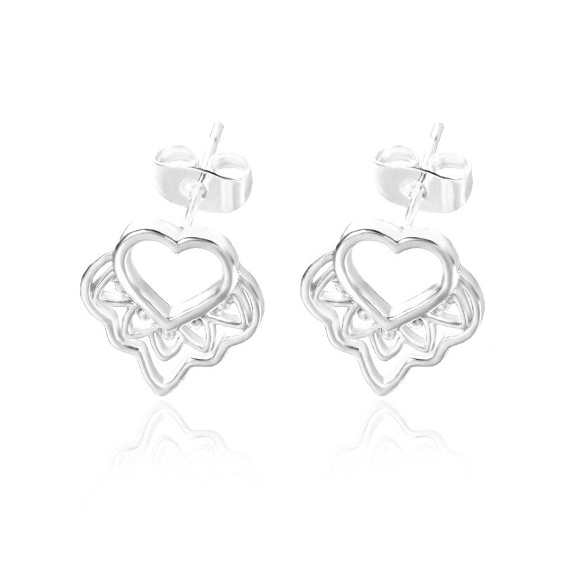 Imitation Pearl Earrings Women Fashion Snowflake Crystal Earrings Charm Zircon Jewelry Cute Earrings Best Choice for Couple Gift - Charlie Dolly