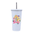 New 500/750Ml Kawaii Barbie Stainless Steel Straw Cup Anime Portable Large Capacity Insulation Cold Coffee Mug Water Bottle Gift - Charlie Dolly