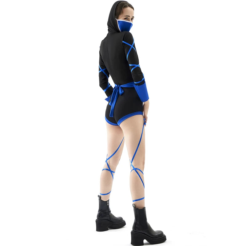 Women Sexy Ninja Costume Anime Dragon Samurai Ninja Cosplay Jumpsuit Uniform Sexy Suit Female Adult Halloween costume - Charlie Dolly