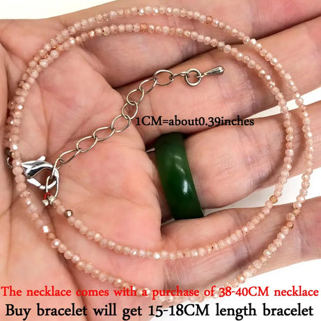 2mm Gemstone Beaded Necklace & Bracelet