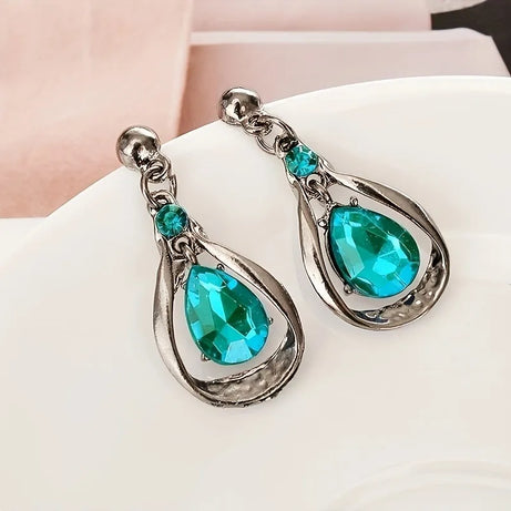 Geometric Statement Collar Necklace Earring Set Jewelry