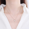 s925 Silver Carrot White Shell Necklace Women Fashion Diamond Boutique Jewelry High Quality Pendant Necklace - Charlie Dolly