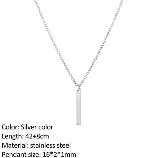 SUNIBI Fashion Stainless Steel Necklace for Woman Personality Infinity Cross Pendant Gold Color Necklaces on Neck Women Jewelry - Charlie Dolly