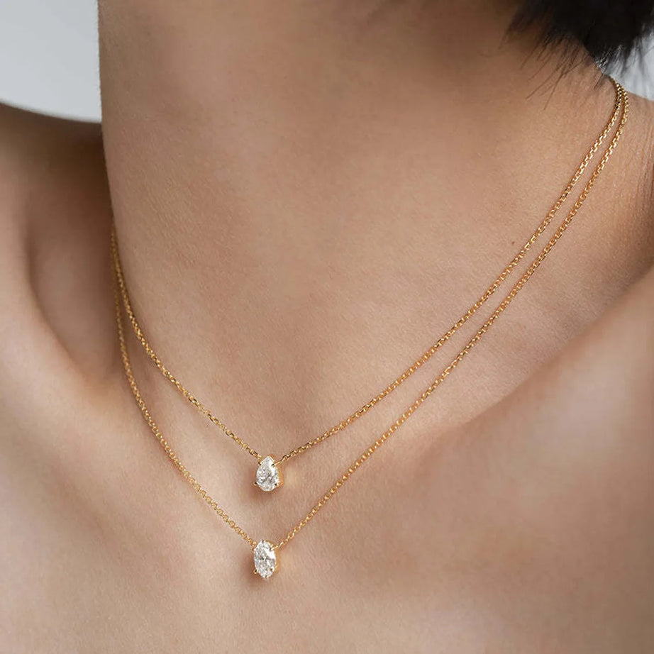 Trendy Zircon Pendant Multilayer Boho Choker Necklace
