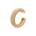 ZHUKOU 1piece 2020 15x15mm CZ Crystal Ear Cuff C Shaped/star shape Ear Clips No Pierced earrings for women Jewellery model:VE131 - Charlie Dolly