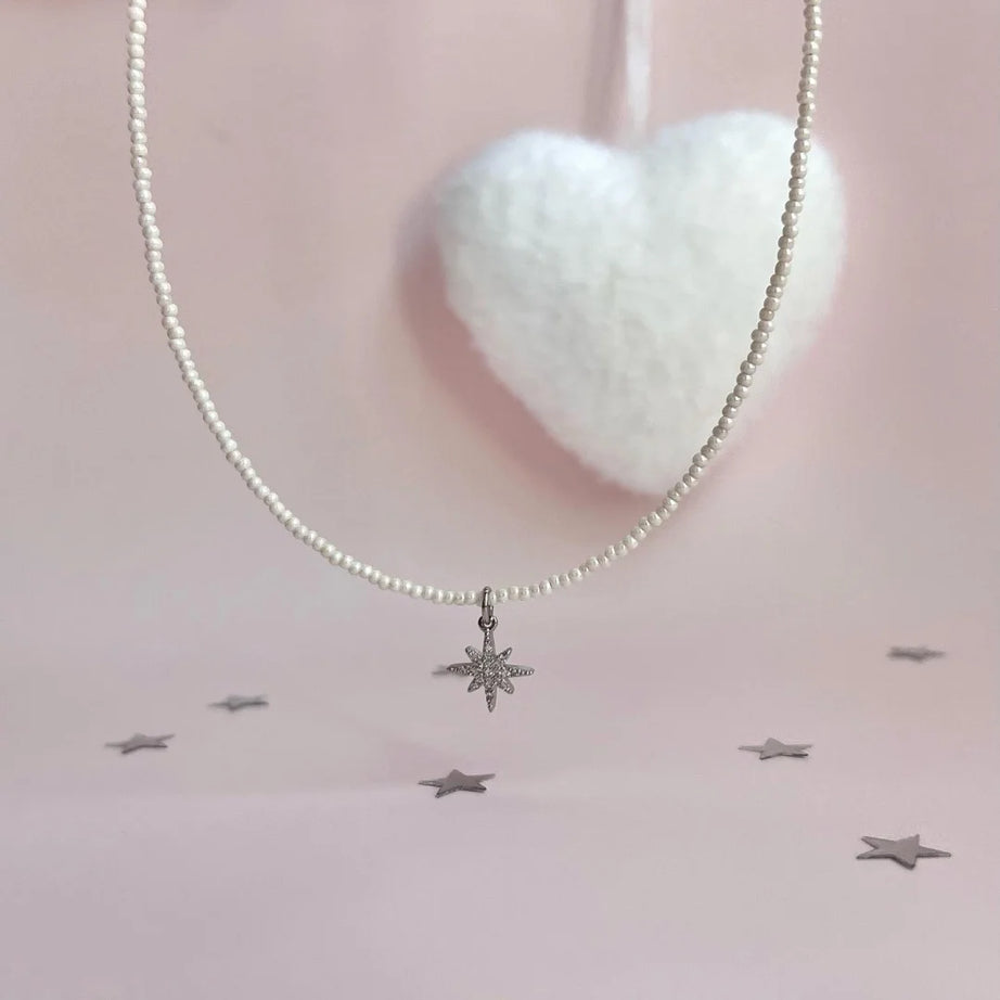 Minimalist Pearl and Tassel French Boho Collar Chain
