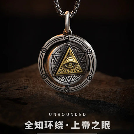Eye of Horus Evil Eye Pendant Necklace, Ancient Egyptian Protection Amulet