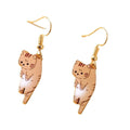 Trendy Cute Kitten earring for women Cartoon Girl Flower Cat drop Earrings Sweet and Fresh Earrings gift - Charlie Dolly