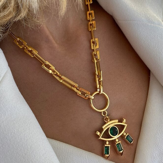 boho Ocean kolye Sonsuzluk Mineli Göz Kolye Sea Shell Conch pendants charms Necklace Sexy collier de perles Gift Accessories - Charlie Dolly