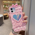 Fashion Barbie Creative Love Mirror Phone Case Anime Kawaii Cover for 11 12 13 14 Pro Max Mini Xsmax Xr Xs X 6 7 8 Plus Se Gifts - Charlie Dolly