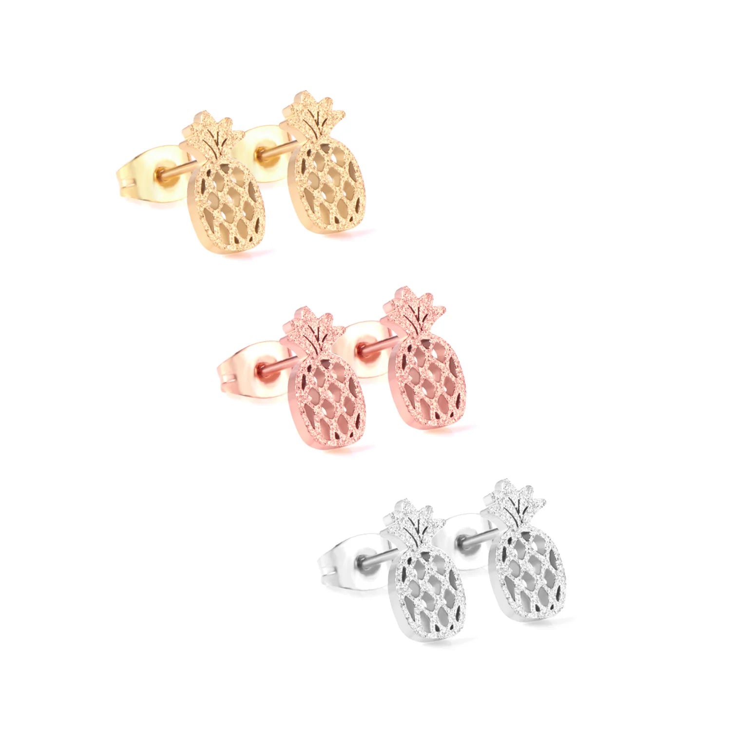 LUXUSTEEL 3Pairs Boho Colorful Round Evil Eyes Stud Earrings For Women Men Gold Plated Stainless Steel Turkish Ear Jewelry Set