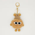 1pc Fashion Cute Mini Ice Cream Key Ring With Tassel Student Fluffy Pom Pom Velvet Plush Keychain For Girls Bag Decoration Gift - Charlie Dolly